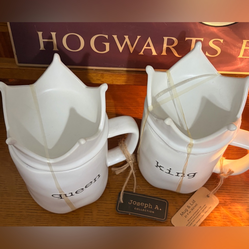 Joseph A. Collection 21 Oz. King & Queen Coffee Mug & Lid Sets NWT - Picture 2 of 4